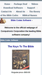 Mobile Screenshot of biblecodessoftware.com